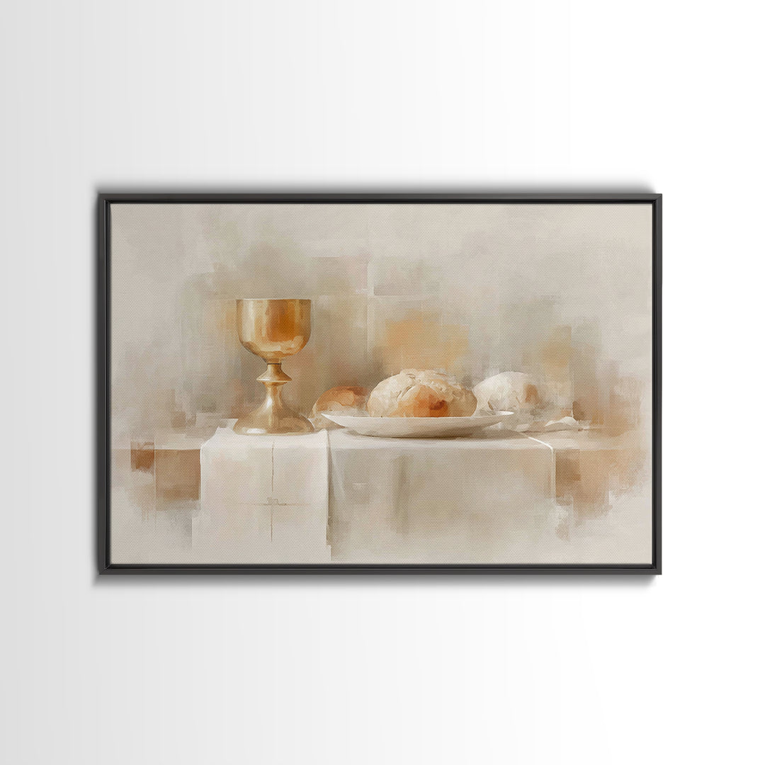 Holy Nativity - Framed Canvas Print - Christmas Wall Art - Christian Art Canvas - Jesus Painting - Christian Painting - Christian Wall Art