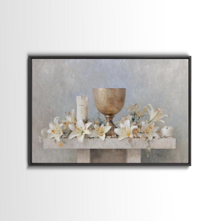 Crossroads Of Mercy – Framed Canvas Print – Christian Wall Art – Christian Art Canvas – Christian Christmas Art
