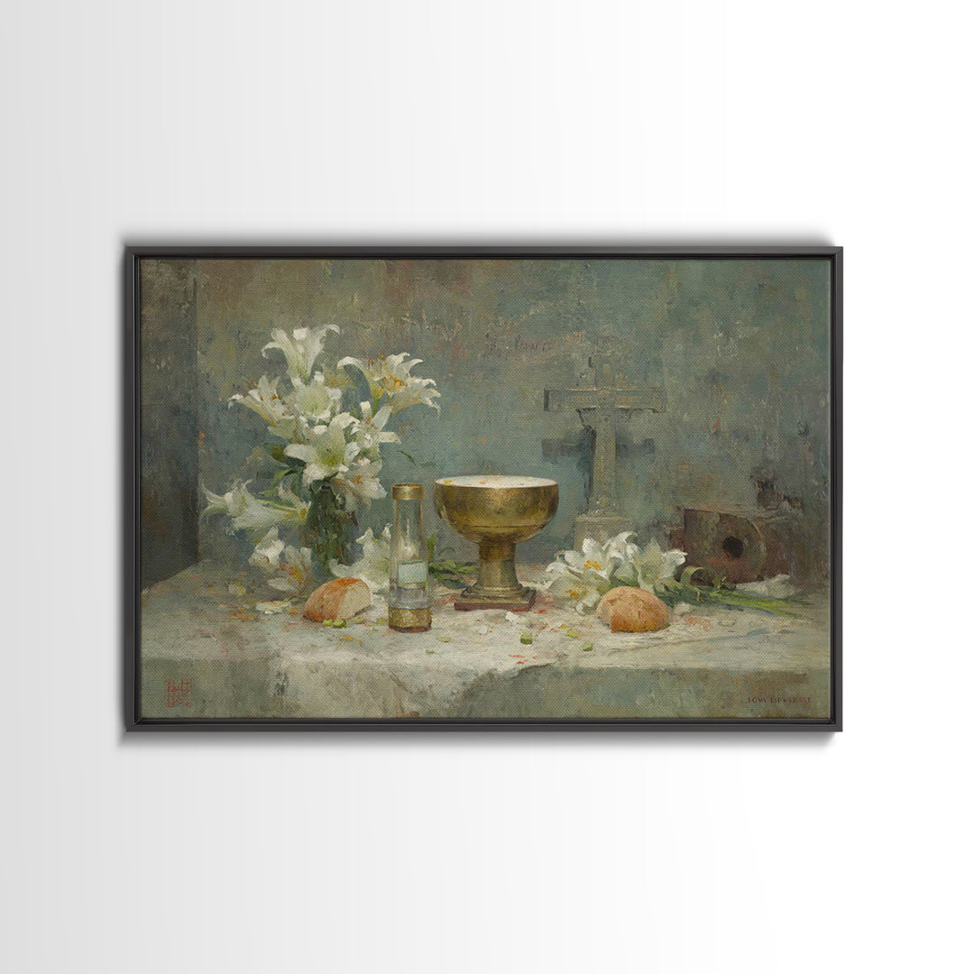 Way Of The Lamb | Framed Canvas Print | Christian Art Canvas | Christian Christmas Art | Christian Wall Art