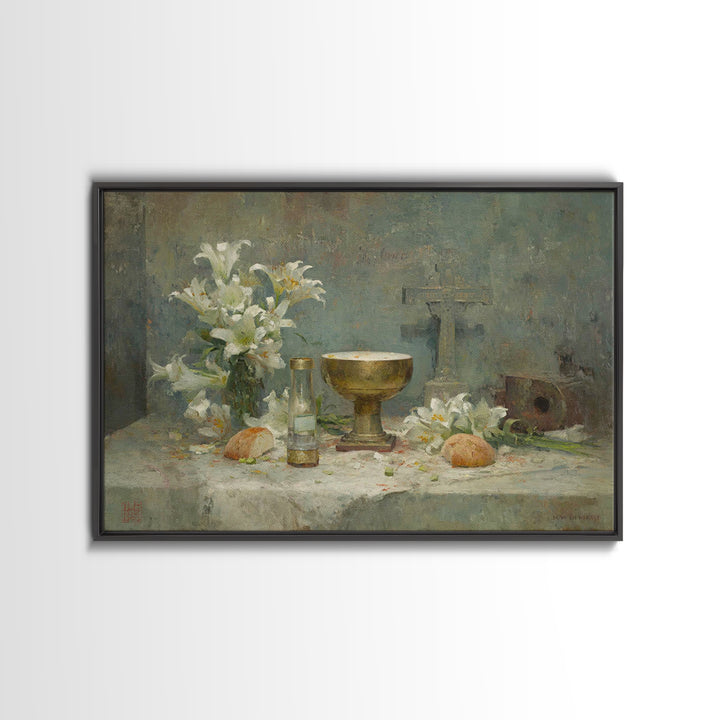 Way Of The Lamb | Framed Canvas Print | Christian Art Canvas | Christian Christmas Art | Christian Wall Art