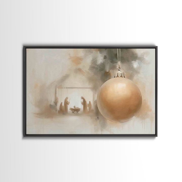 Crown Of Sorrows – Framed Canvas Print – Christian Christmas Art – Christian Wall Art – Christian Art Canvas