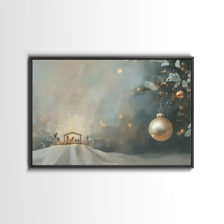 Dust Of Golgotha, Framed Canvas Print, Christian Wall Art, Christmas Art Work, Christian Art Canvas