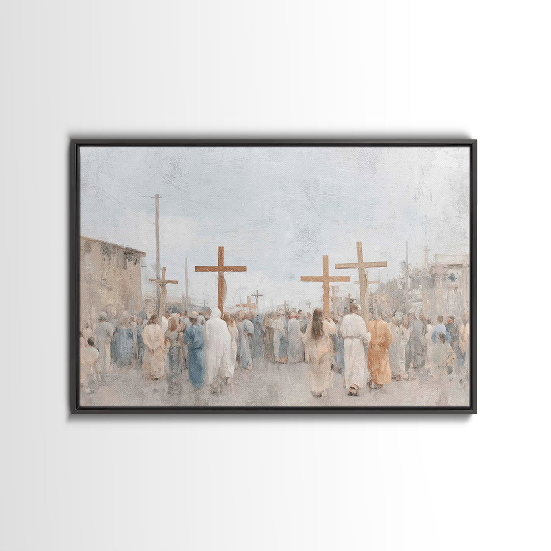 Heralds Of Glory – Framed Canvas Print – Christian Christmas Art – Christian Art Canvas – Christian Wall Art