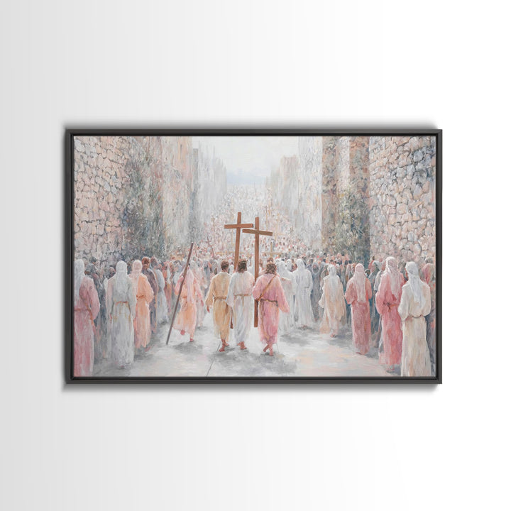 Celestial Chorus, Framed Canvas Print, Christian Wall Art, Christian Art Canvas, Christian Art Gift, Christmas Art Prints, Christian Decor