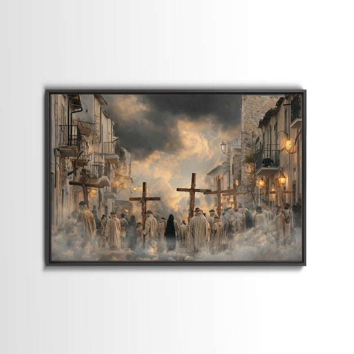 Morning Grace | Framed Canvas Print | Christian Art Canvas | Jesus Painting | Christian Wall Art | Christian Decor | Christian Christmas Ar