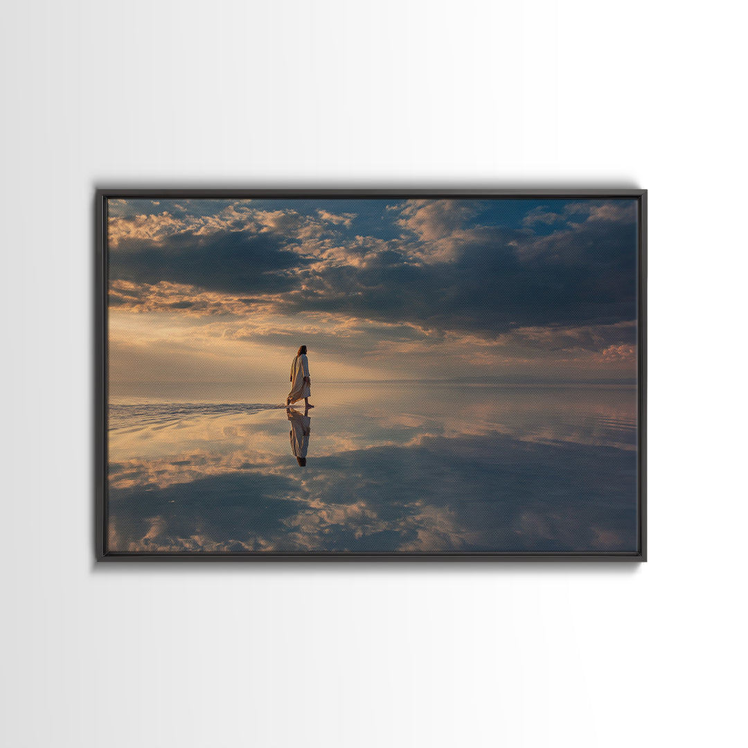 Blessed Arrival, Framed Canvas Print, Christian Christmas Art, Christmas Wall Art, Christian Art Print, Christmas Art Framed, Christian Dec