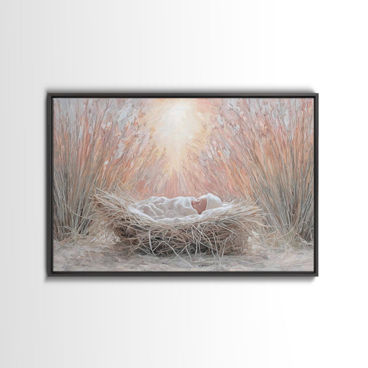 Holy Journey | Framed Canvas Print | Christian Art Canvas | Christian Wall Art | Christmas Art | Christian Christmas Art | Christian Decora