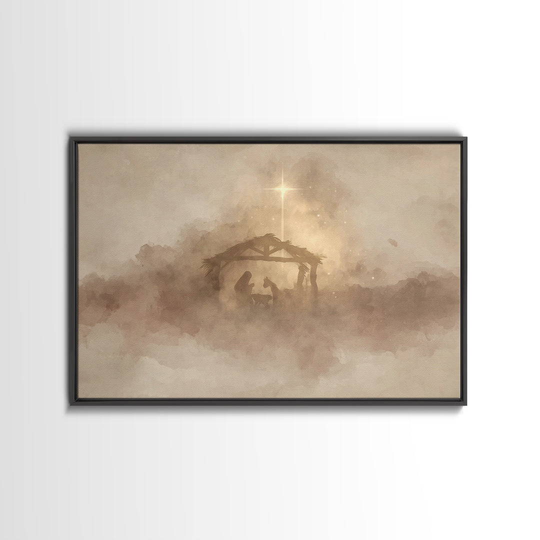Heavenly Path Light – Framed Canvas Print – Christian Art – Jesus Painting – Christian Art Canvas – Modern Christian Art – Christian Gift