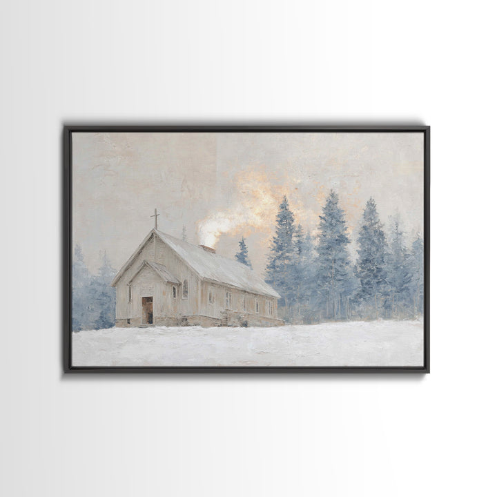 Eternal Horizon Step, Framed Canvas Print, Jesus Painting Canvas, Christian Art, Large Christian Painting, Christian Wall Art
