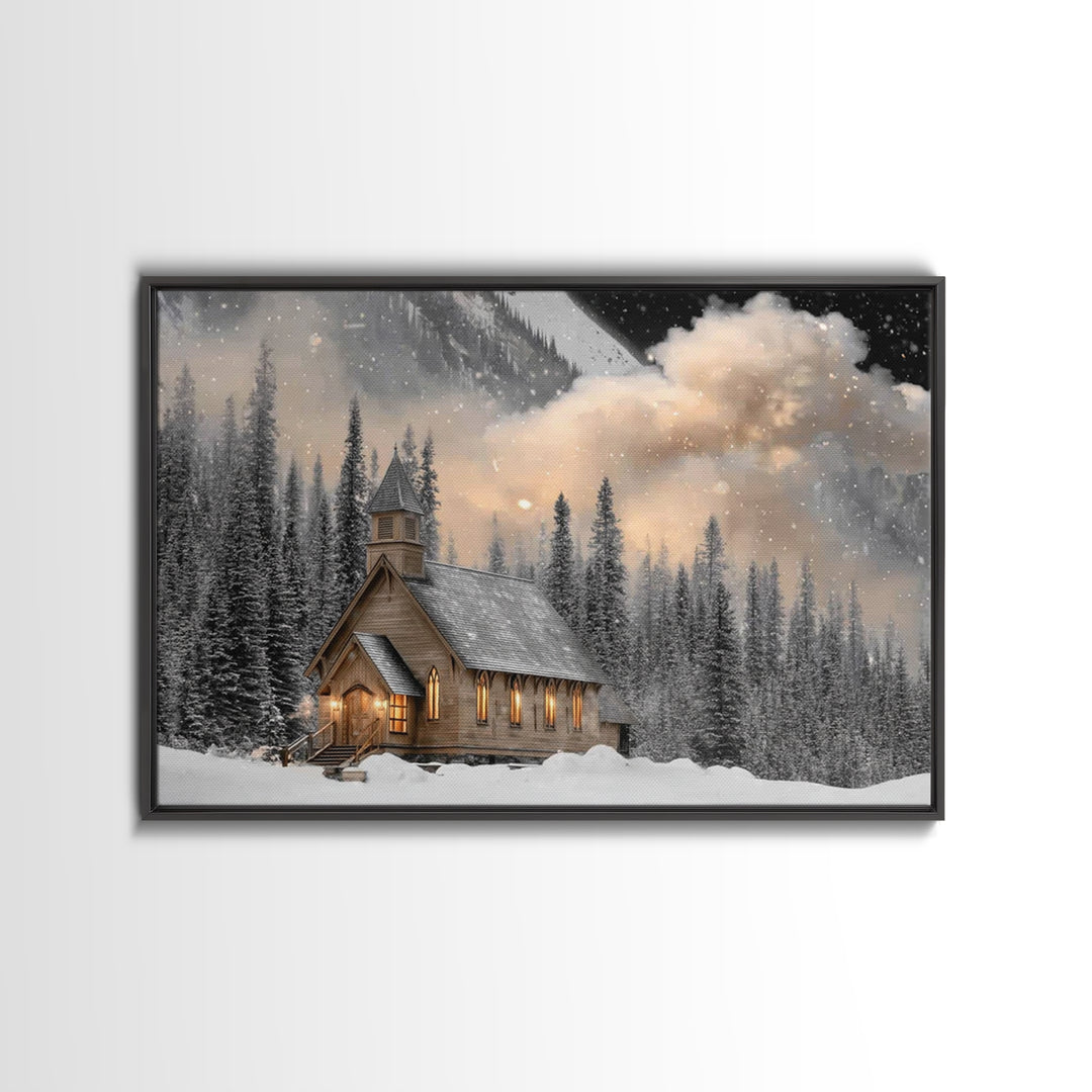 Lamb Of Promise | Framed Canvas Print | Christian Art Gift | Christian Wall Art | Christian Art Work | Subtle Christian Art | Christian Pai