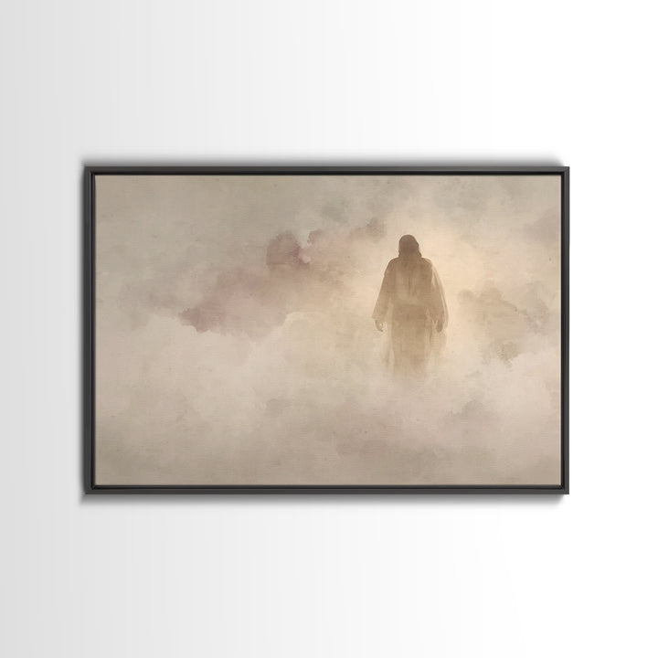 Holy Night Lamb – Framed Canvas Print – Christmas Wall Art – Christian Wall Art – Christian Art Canvas – Christian Decor – Jesus Painting