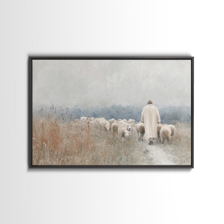 Fields Of Guidance – Framed Canvas Print – Christian Wall Art – Jesus Canvas Art – Christian Art Print – Christian Gift – Christian Art Pai