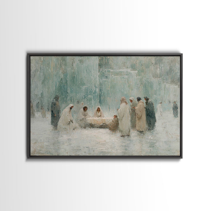 Three Kings Light, Framed Canvas Print, Christian Art Canvas, Christian Wall Art, Christian Christmas Art, Jesus Christmas Art, Christmas C