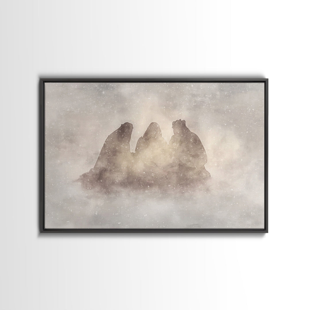 Eternal Wonder | Framed Canvas Print | Christian Wall Art | Christian Art Canvas | Christmas Art | Jesus Christmas Art | Christian Gift Ide