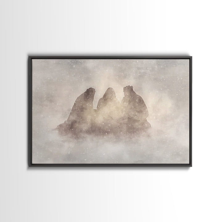 Eternal Wonder | Framed Canvas Print | Christian Wall Art | Christian Art Canvas | Christmas Art | Jesus Christmas Art | Christian Gift Ide