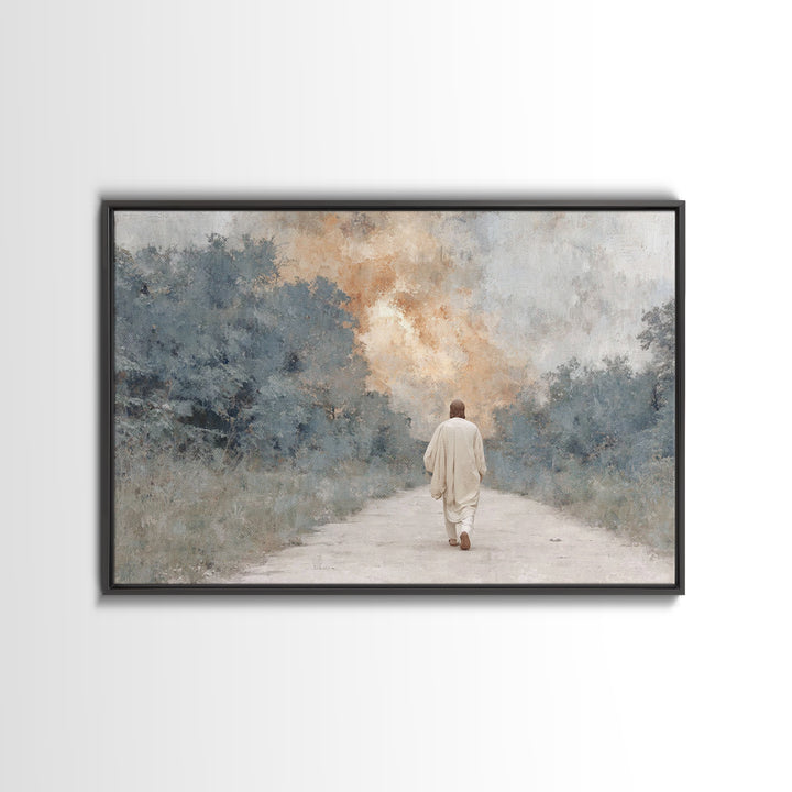 Quiet Bethlehem – Framed Canvas Print – Christian Art Canvas – Christian Wall Art – Christmas Art – Modern Christian Art