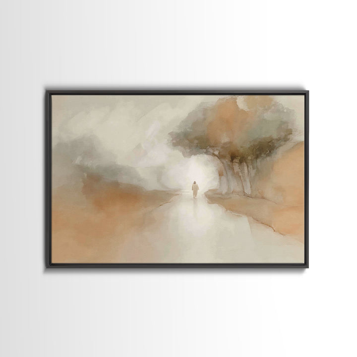 Path of Grace – Framed Canvas Print – Christian Art Canvas – Christian Wall Art – Christian Painting – Subtle Christian Art