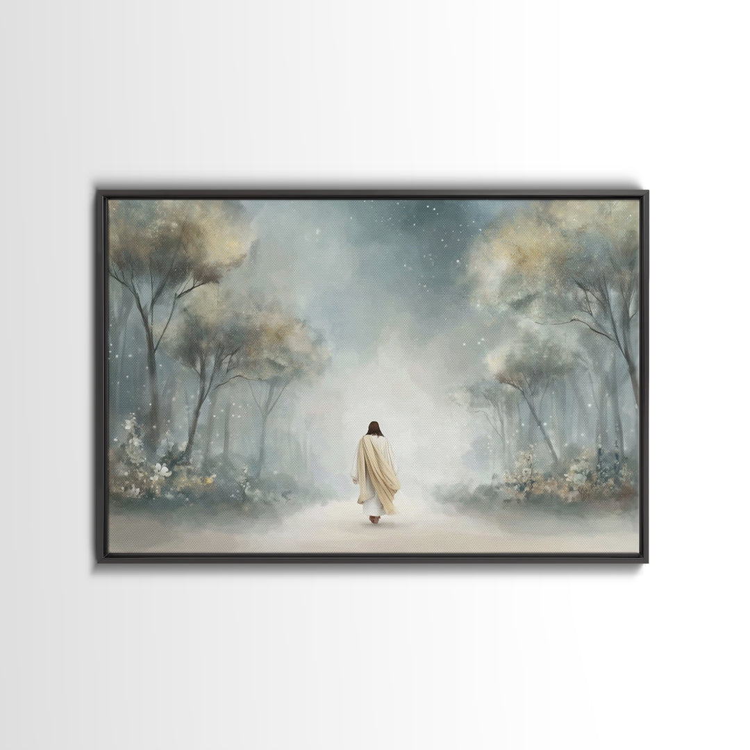 Garden Of Hope | Framed Canvas Print | Christian Wall Art | Jesus Art Print | Christian Art Canvas | Vintage Christian Art | Christian Gift