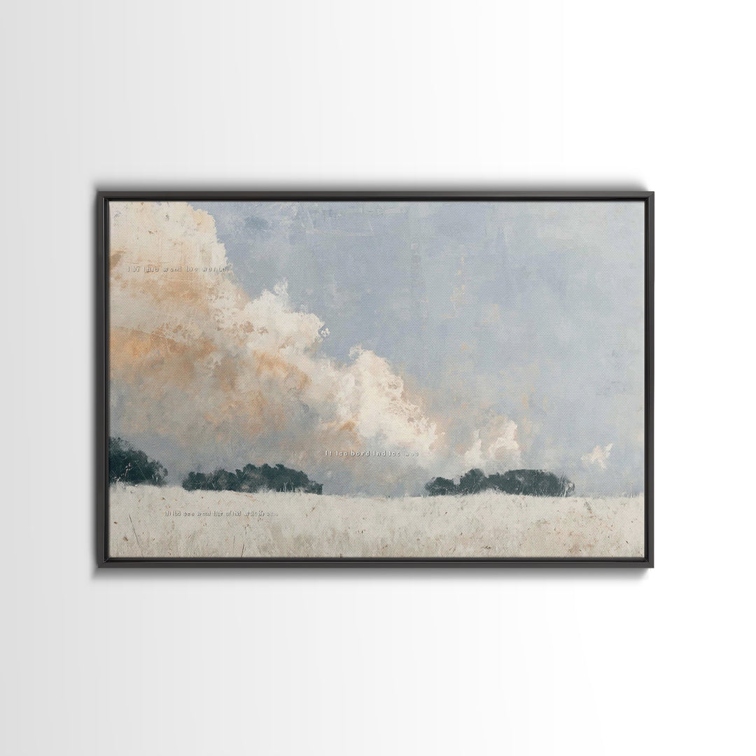 Fields Of Promise | Framed Canvas Print | Christian Wall Art | Christian Art Canvas | Subtle Christian Art | Christian Art Print | Christia