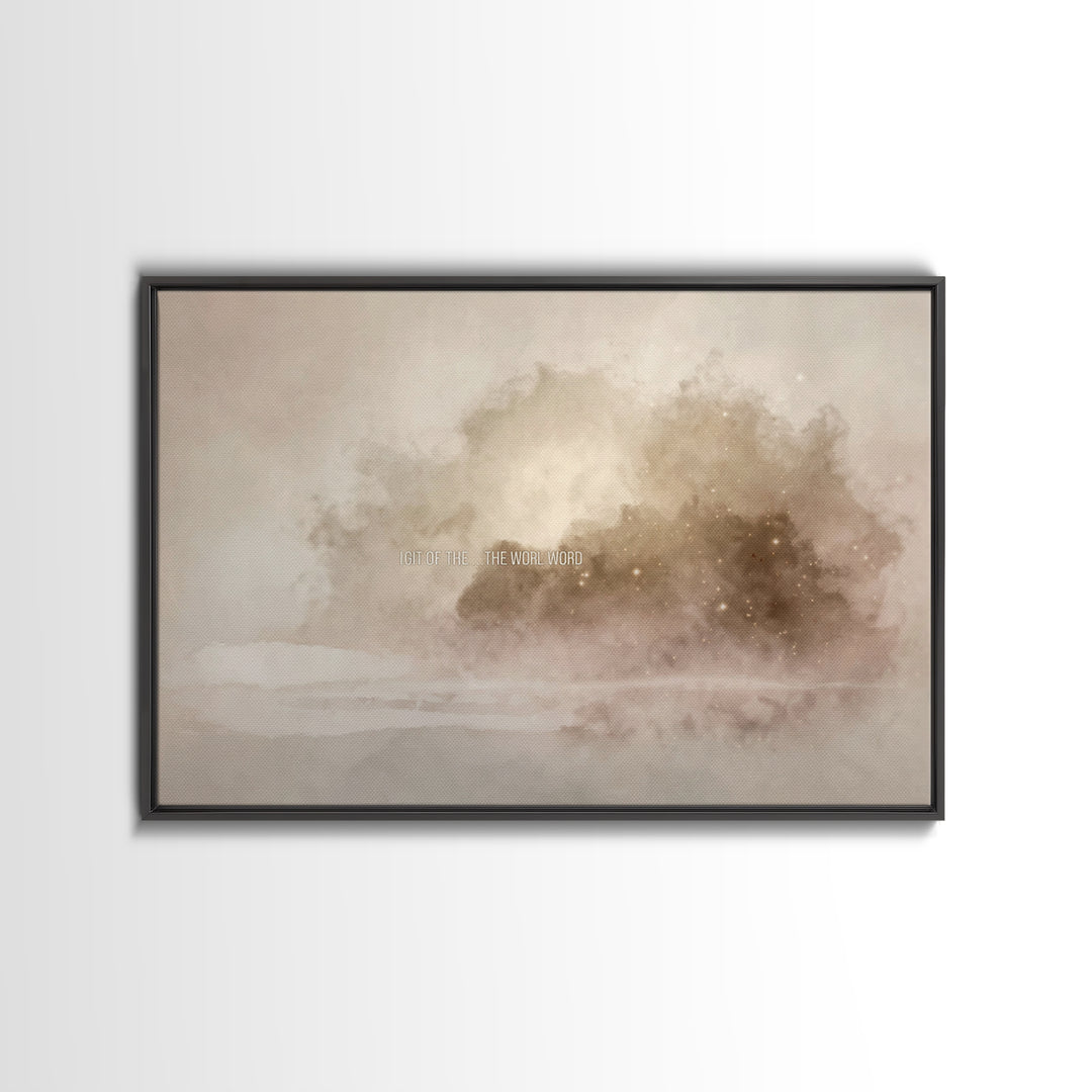 Clouds Of Glory – Framed Canvas Print – Christian Wall Art – Christian Art Canvas – Abstract Christian Art – Christian Paintings – Christia