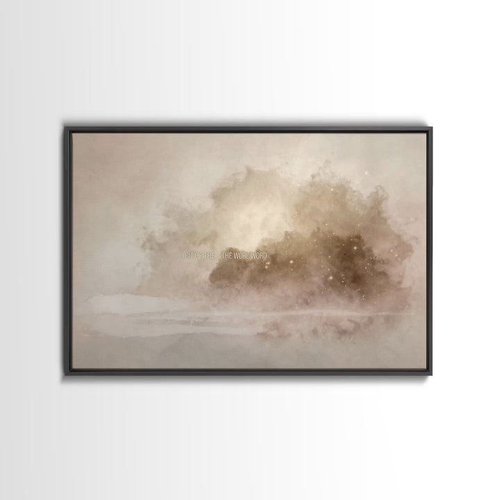 Clouds Of Glory – Framed Canvas Print – Christian Wall Art – Christian Art Canvas – Abstract Christian Art – Christian Paintings – Christia
