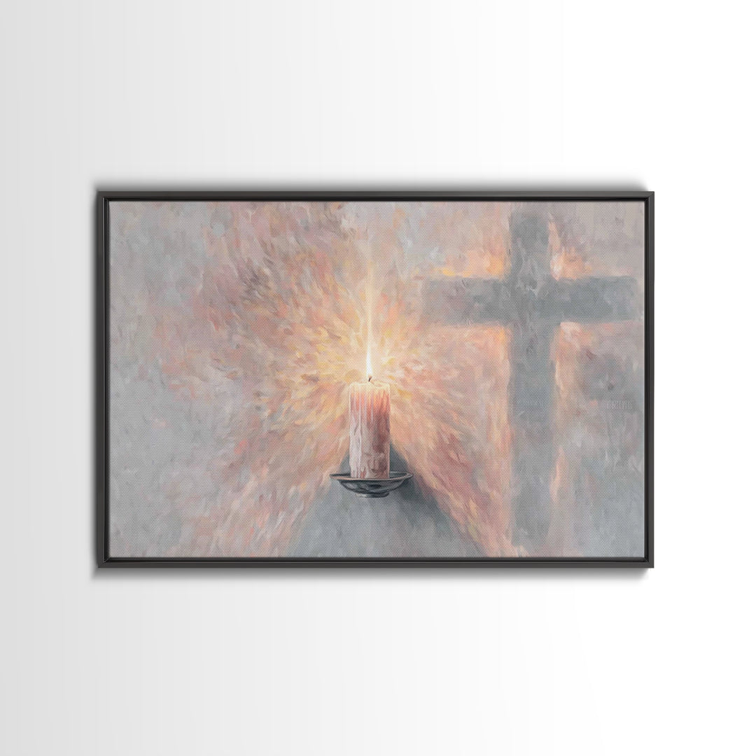 Radiant Grace, Framed Canvas Print, Christian Wall Art, Christian Art, Unique Christian Art, Christian Art Canvas