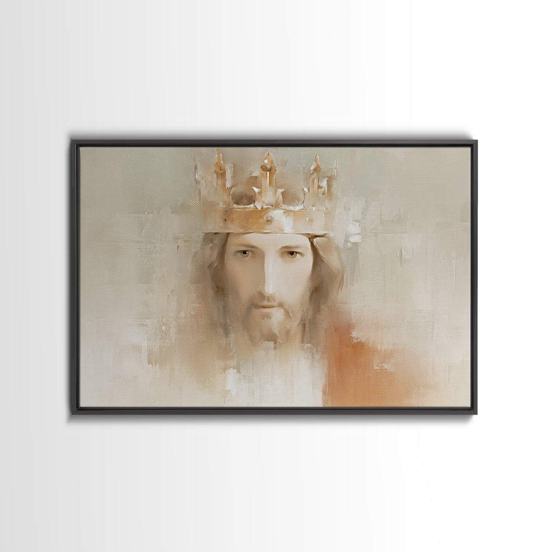 Crown Of Mercy | Framed Canvas Print | Christian Wall Art | Jesus Painting | Christian Art Canvas | Modern Christian Art | Christian Art Pr