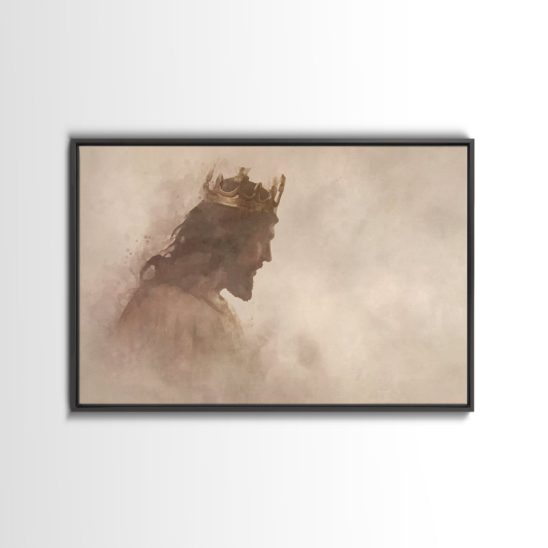 Gentle Reign, Framed Canvas Print, Christian Wall Art, Christian Art Canvas, Subtle Christian Art, Christian Art Prints, Jesus Painting