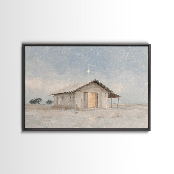 Shepherd Child Peace | Framed Canvas Print | Jesus Art | Christian Art Canvas | Christian Christmas Art | Christian Wall Art | Christmas De