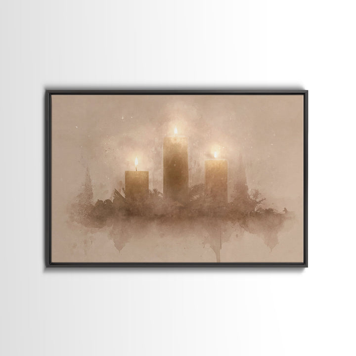 Season Of Hope – Framed Canvas Print – Christian Christmas Art – Christmas Wall Art – Christian Art – Christmas Art Prints