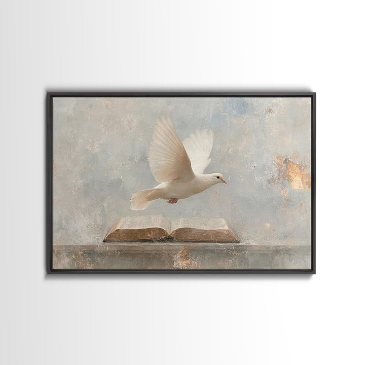 Word And Spirit, Framed Canvas Print, Christian Wall Art, Christian Art Canvas, Christian Art Prints, Christian Gift Ideas, Modern Christia