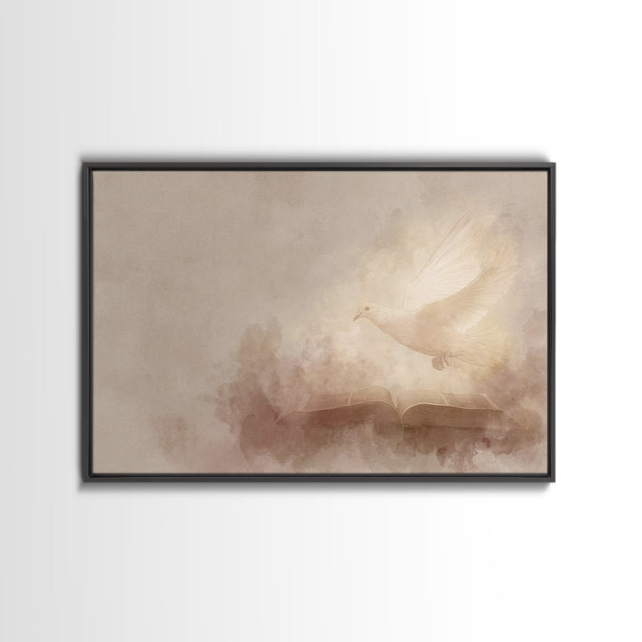 Holy Word Glow | Framed Canvas Print | Christian Art Canvas | Christian Art Prints | Christian Wall Art | Christian Gift Ideas | Unique Chr