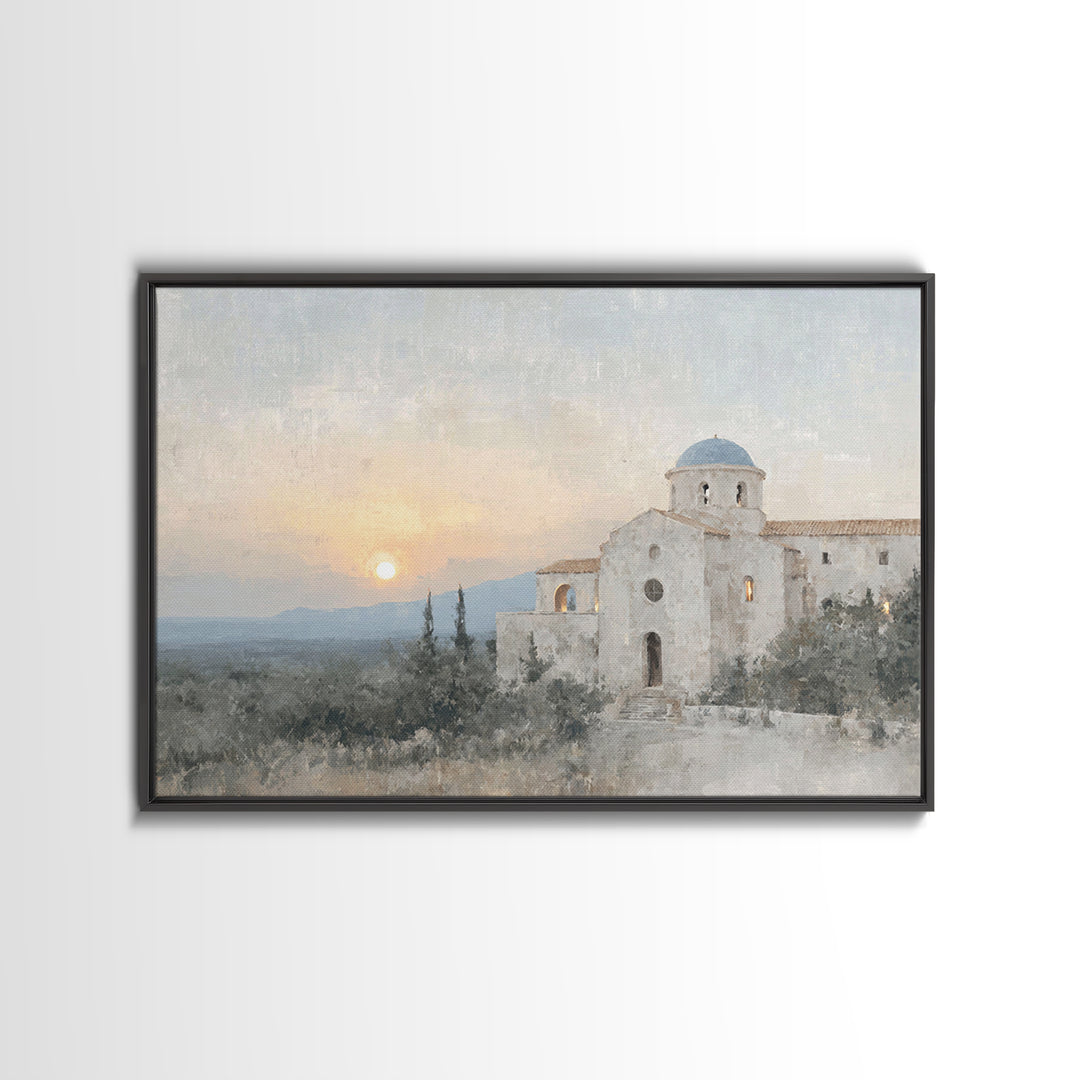 Sunset Sanctuary Rise | Framed Canvas Print | Christian Wall Art | Christian Art Canvas | Vintage Christian Art | Christian Paintings | Chr