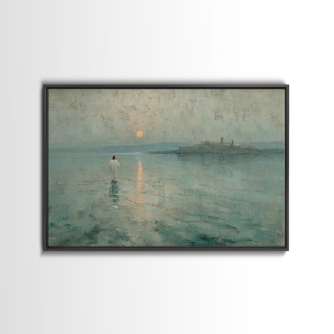 Clouds of Glory | Framed Canvas Print | Christian Art Canvas | Christian Gift | Jesus Painting | Christian Wall Art | Large Christian Art