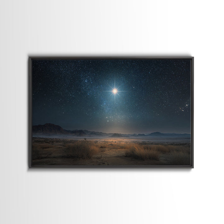 Eternal Dawn Star – Framed Canvas Print – Christian Art Canvas – Christmas Wall Art – Christian Christmas Art – Christian Decoration – Chri