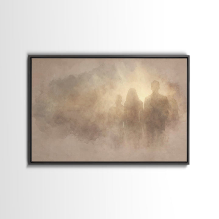 Veil Of Dawn | Framed Canvas Print | Christian Art Canvas | Christmas Art | Christian Wall Art | Christian Decor | Christian Painting