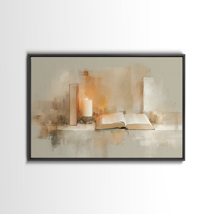 Quiet Revelation | Framed Canvas Print | Christian Decor | Christmas Art | Christian Wall Art | Christian Painting | Christian Art Canvas