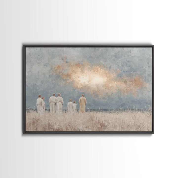Heavenly Wonder – Framed Canvas Print – Christian Wall Art – Christian Christmas Art – Christian Art Canvas – Jesus Painting – Christmas Wa