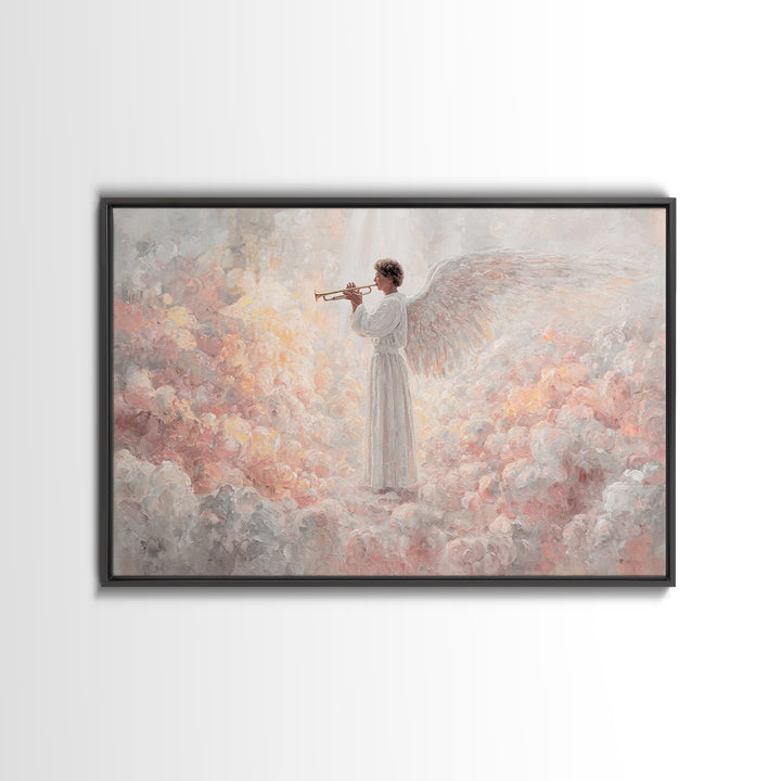 Seraphic Chorus – Framed Canvas Print – Christian Wall Art – Christian Art Canvas – Christian Christmas Art – Jesus Painting – Christmas Ar