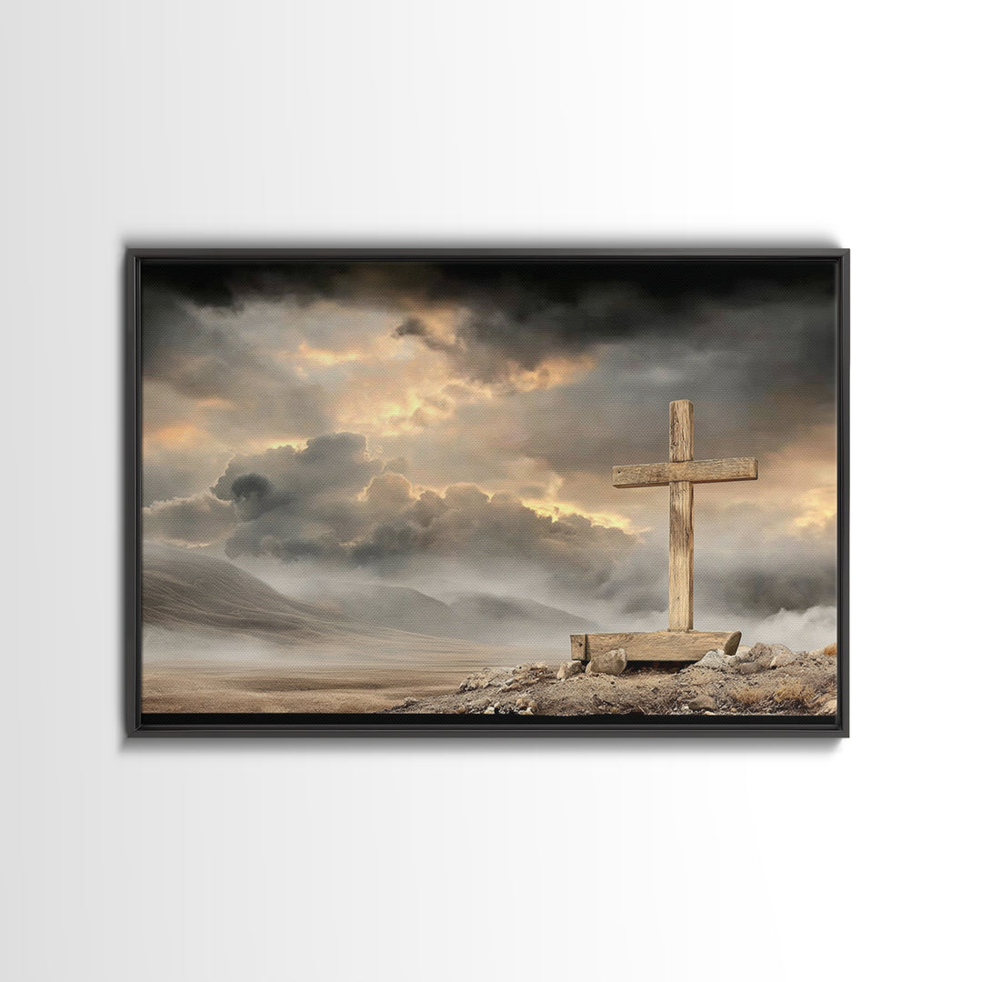Dawn Of Mercy – Framed Canvas Print – Christian Wall Art – Christian Art Canvas – Christian Decor – Christian Gift