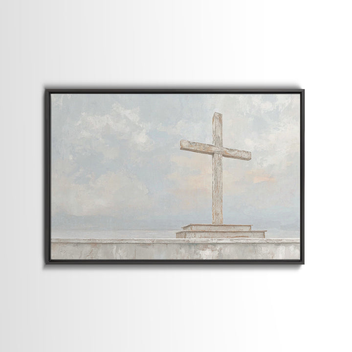 Light Of Redemption, Framed Canvas Print, Christian Wall Art, Christian Art Canvas, Subtle Christian Art, Christian Gift