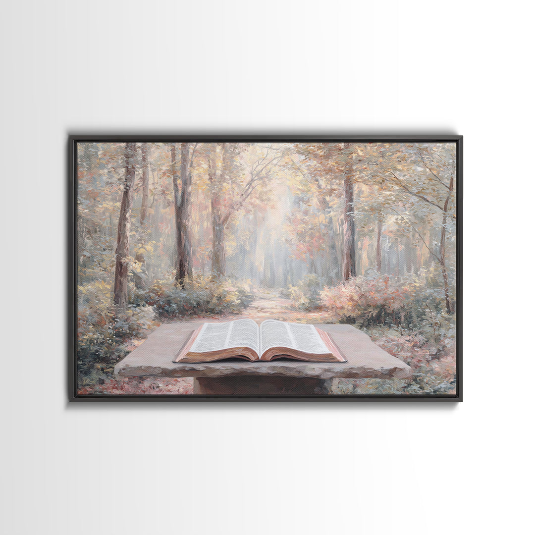 Pathway Of Grace, Framed Canvas Print, Christian Wall Art, Christian Art Canvas, Christian Decor, Modern Christian Art, Christian Paintings