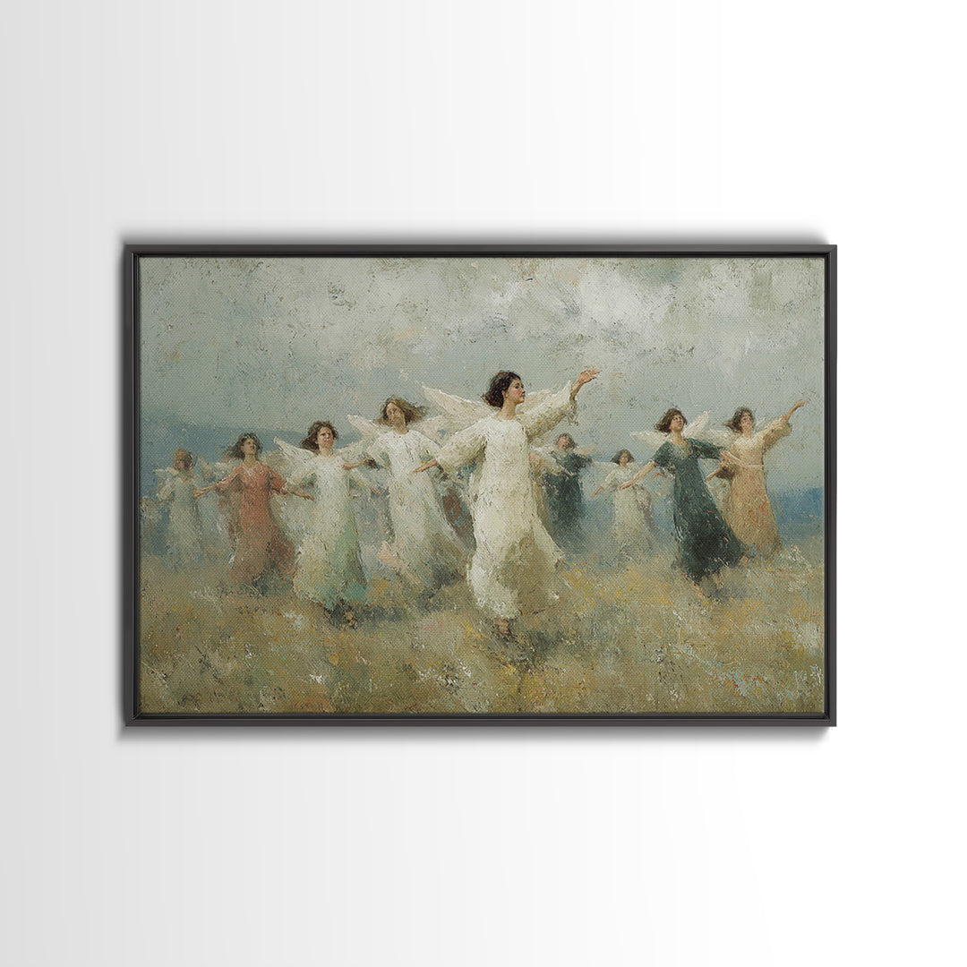 Peaceful Ascension – Framed Canvas Print – Christian Art Print – Christian Wall Art – Christian Art Canvas – Unique Christian Art
