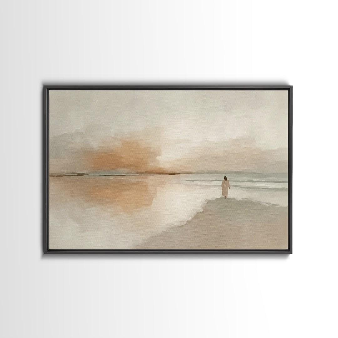 Light Of Mercy – Framed Canvas Print – Christian Art Canvas – Christian Christmas Art – Jesus Painting – Christian Wall Art – Christian Gif