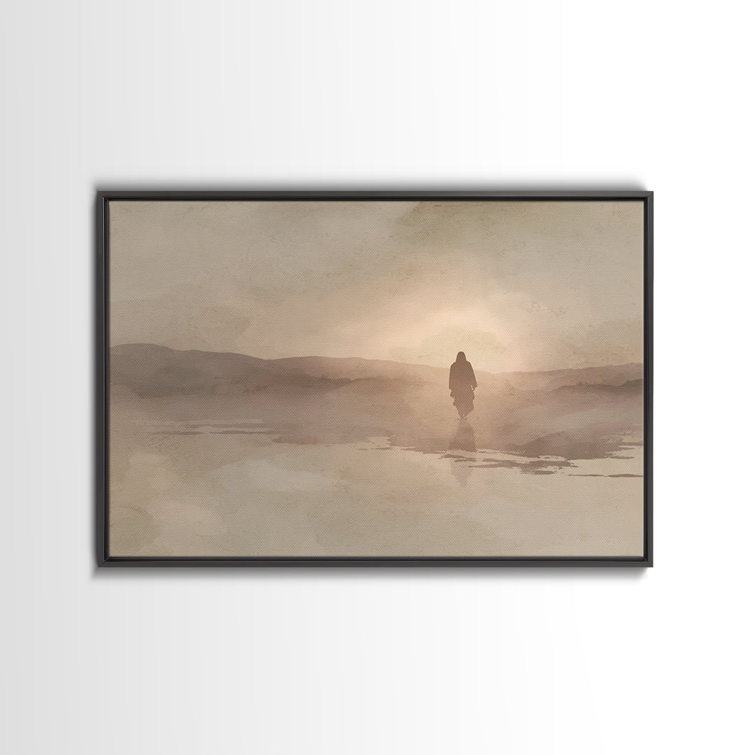 Spirit Of Peace – Framed Canvas Print – Christian Wall Art – Christian Art Canvas – Jesus Painting – Christian Christmas Art – Christian De