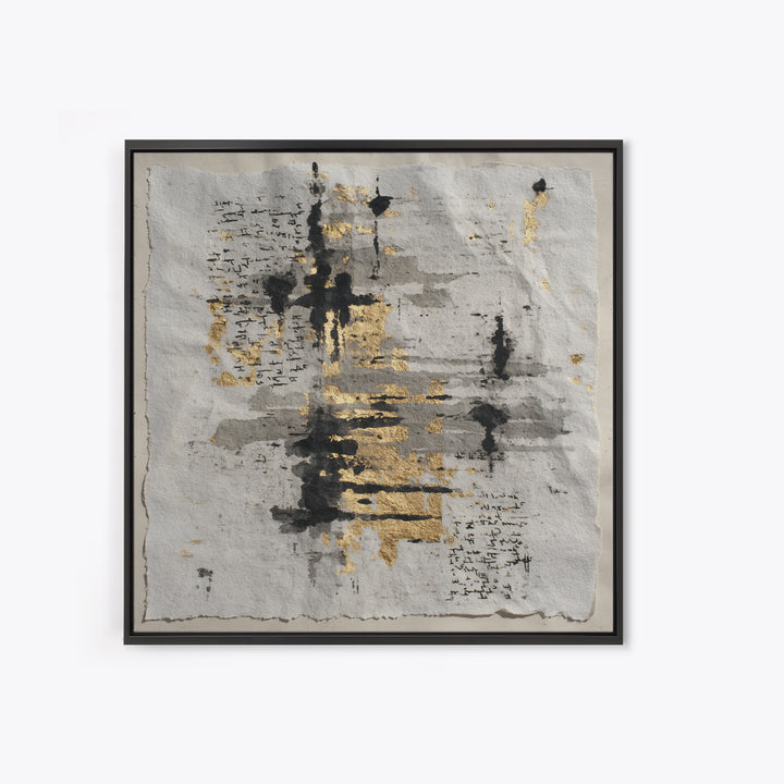 Abstract Prayer Flag of Brush Marks Canvas Print, Calligraphy Art, Printable Wall Art, Living Room Decor, Fine Art, Script, CAL-1x1-23