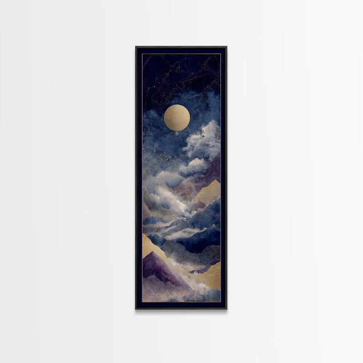 Gold Constellation Map on Deep Navy Texture Canvas Print, Celestial Art, Art Prints, Living Room Decor, Fine Art, Celestial, CEL-1x3-68