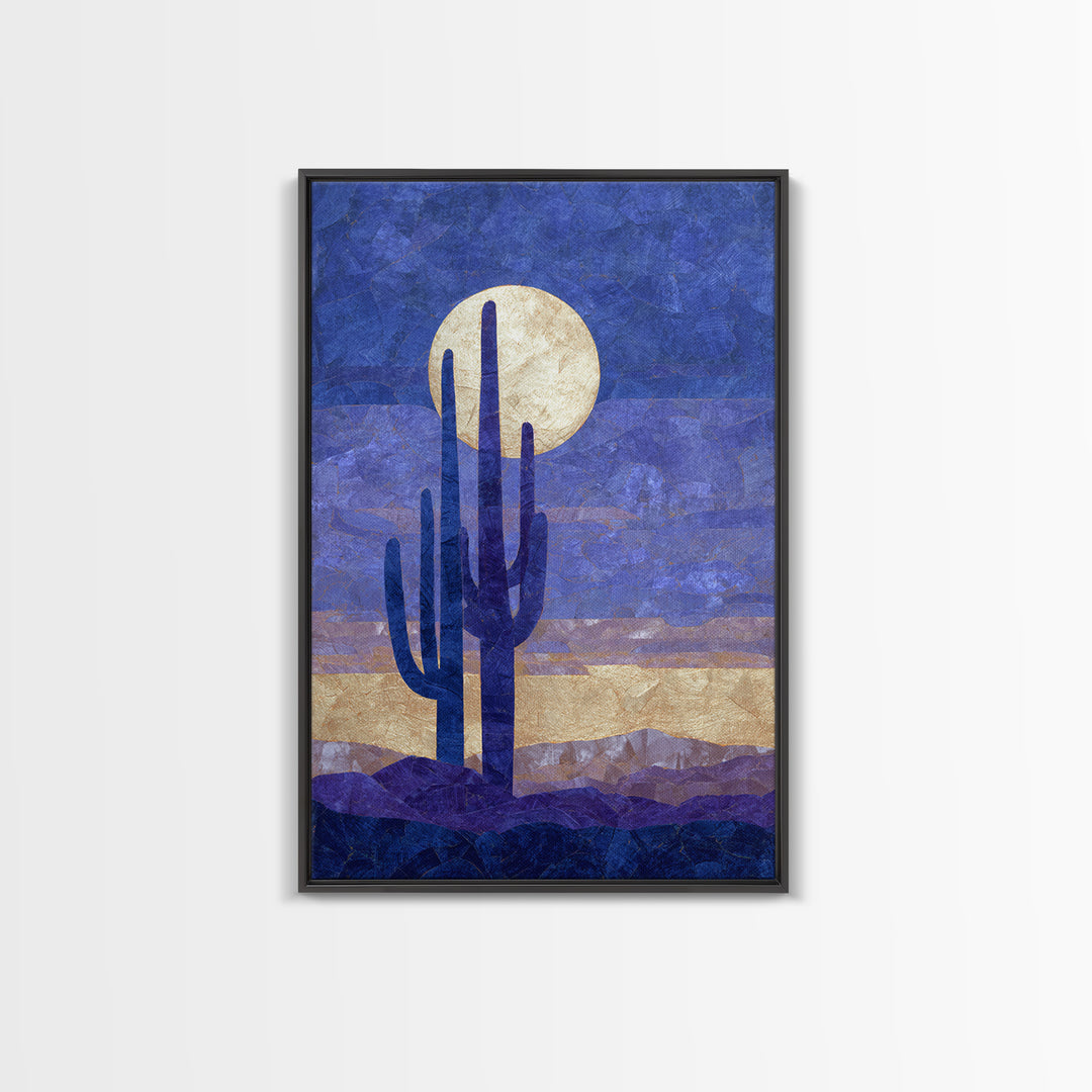 Starry Desert Sky Canvas Print, Celestial Art, Art Deco, Living Room Decor, Celestial, Modern Art, Downloadable Prints, CEL-2x3-91