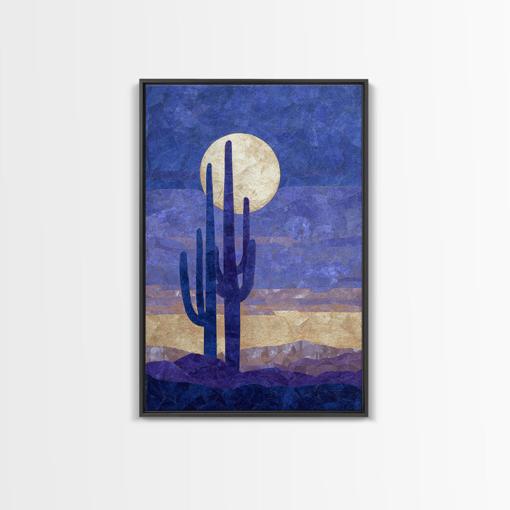 Starry Desert Sky Canvas Print, Celestial Art, Art Deco, Living Room Decor, Celestial, Modern Art, Downloadable Prints, CEL-2x3-91