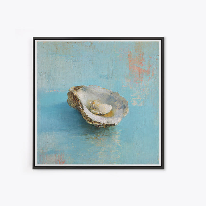 Oyster Shell Study Canvas Print, Coastal Art, Wall Art, Coastal Decor, Fine Art, Coastal, Bird Art, Wood Art, Nautical Decor, COA-1x1-99
